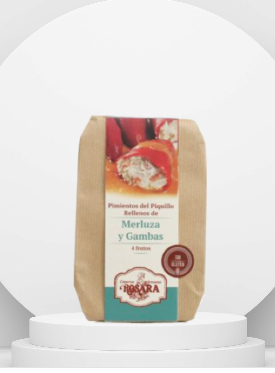 PIMIENTOS RELL. MERLUZA Y GAMBAS ROSARA