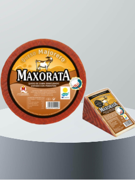 QUESO MAXORATA SEMICURADO CON PIMENTON CABRA CUÑA 225 GR
